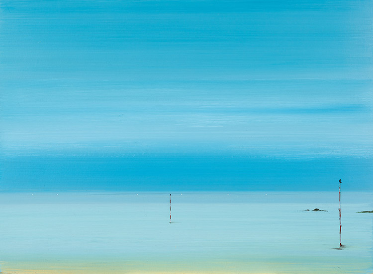 Westhaven 2, limited edition digital print with hand painting by Jock McFadyen