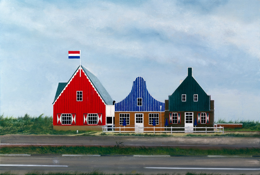 Dutch Village, 2001. Oil on canvas. 122 by 182 cm.