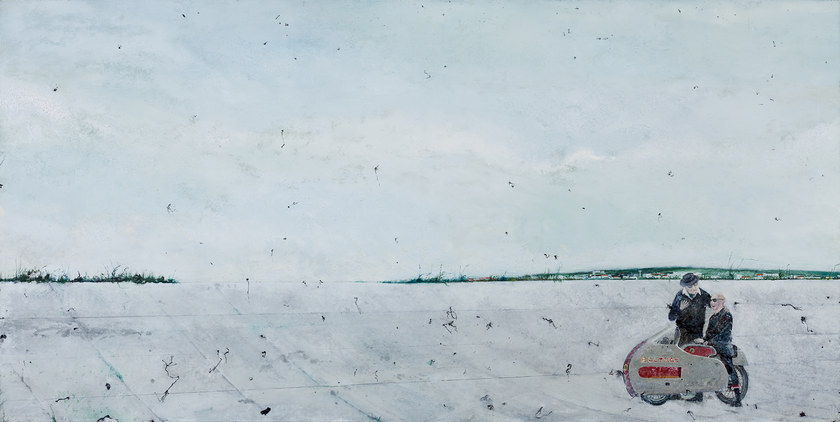 Last Days of The Age of Reason, 2012. Oil on canvas. 120 by 240 cm.