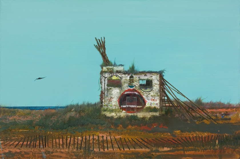 Looking Out to Sea 4, 2005. Oil on canvas. 112 by 169 cm.